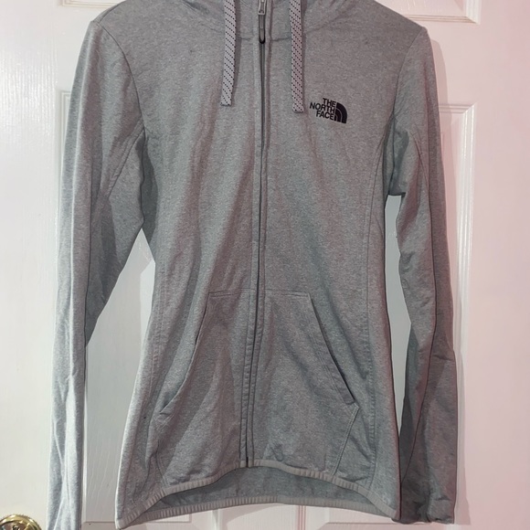 S Light Grey North Face zip up - Picture 1 of 3